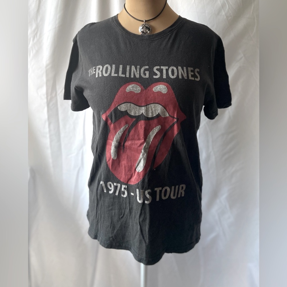 The Rolling Stones Black Cotton T-Shirt Size L